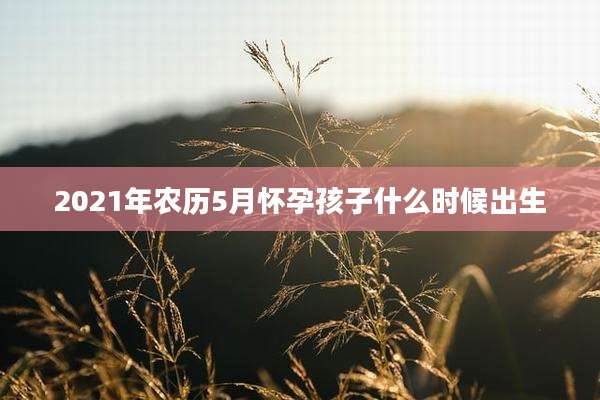2021年农历5月怀孕孩子什么时候出生