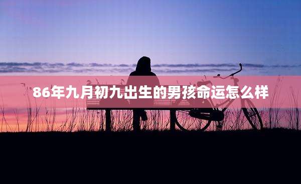 86年九月初九出生的男孩命运怎么样