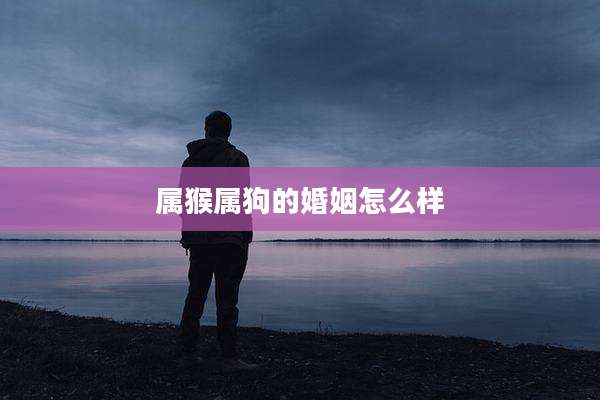 属猴属狗的婚姻怎么样