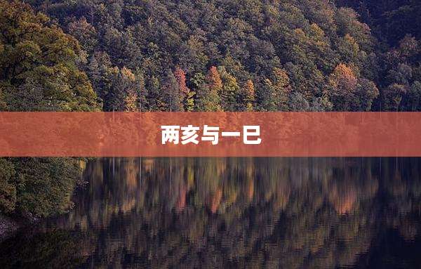 两亥与一巳
