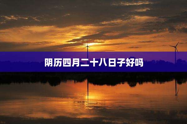 阴历四月二十八日子好吗