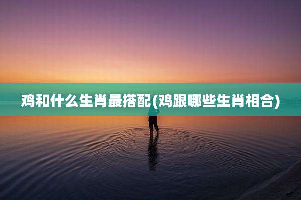 鸡和什么生肖最搭配(鸡跟哪些生肖相合)