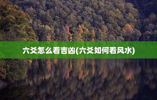 六爻怎么看吉凶(六爻如何看风水)