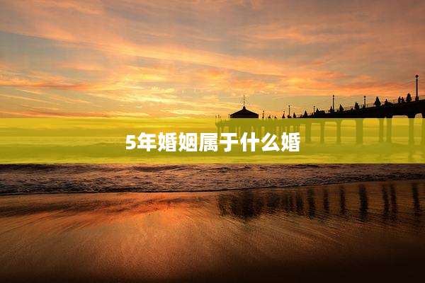 5年婚姻属于什么婚