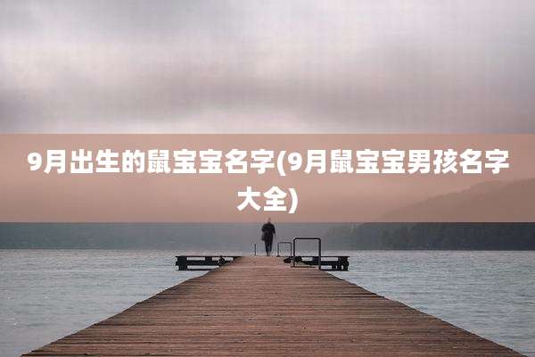 9月出生的鼠宝宝名字(9月鼠宝宝男孩名字大全)