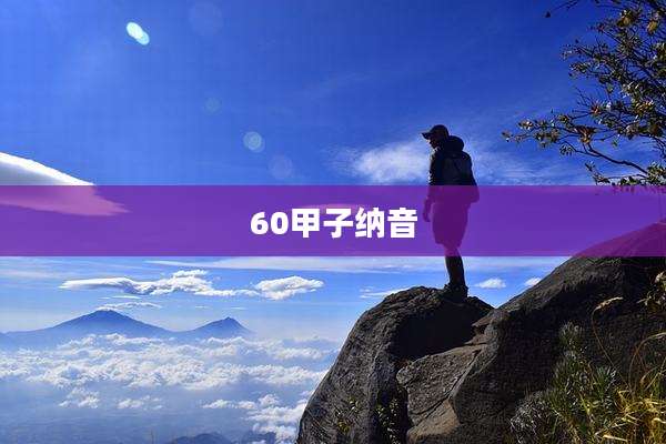 60甲子纳音