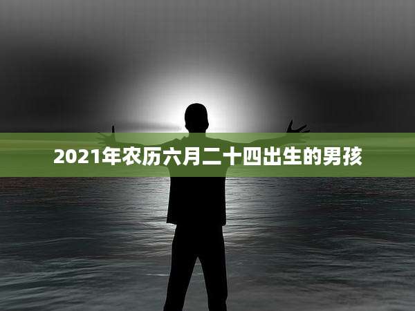 2021年农历六月二十四出生的男孩