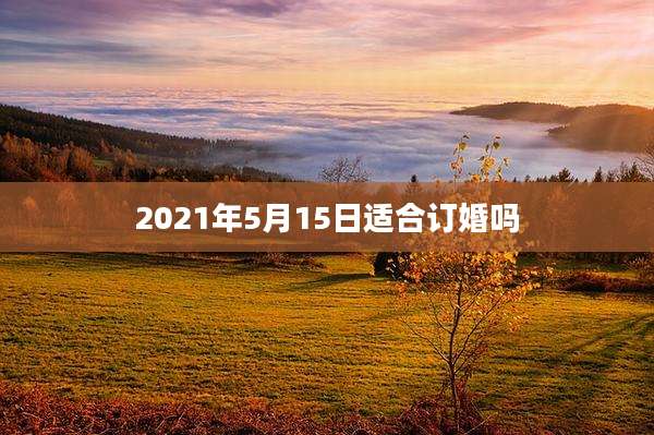 2021年5月15日适合订婚吗