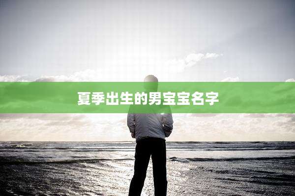 夏季出生的男宝宝名字