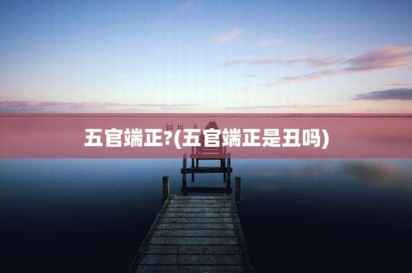 五官端正?(五官端正是丑吗)