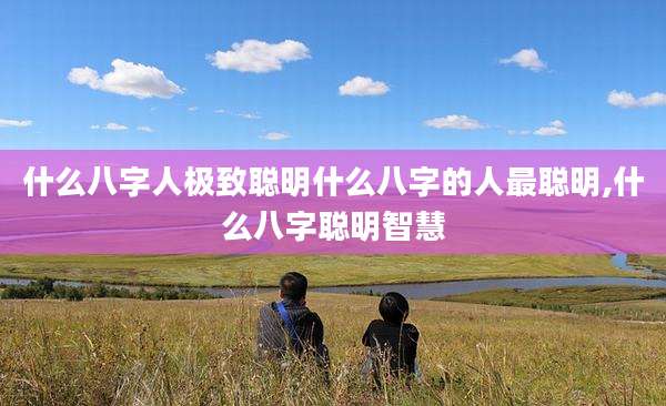 什么八字人极致聪明什么八字的人最聪明,什么八字聪明智慧