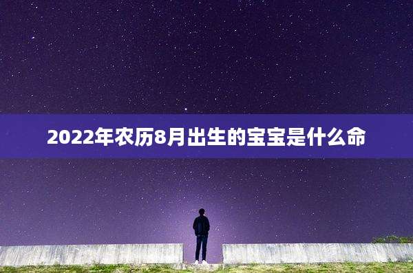 2022年农历8月出生的宝宝是什么命