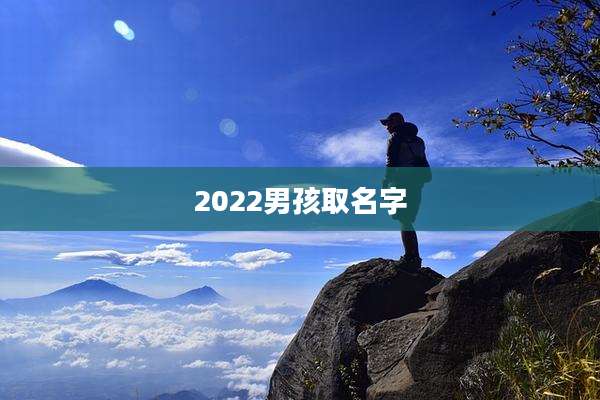2022男孩取名字
