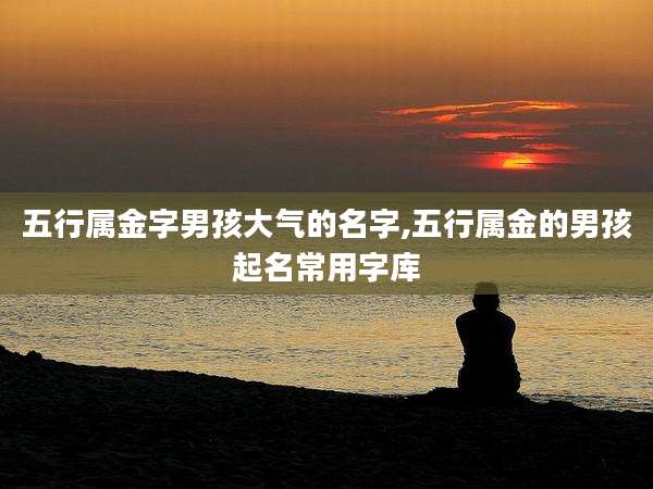 五行属金字男孩大气的名字,五行属金的男孩起名常用字库