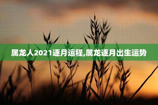 属龙人2021逐月运程,属龙逐月出生运势