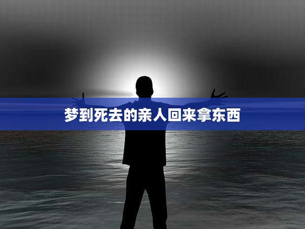 梦到死去的亲人回来拿东西