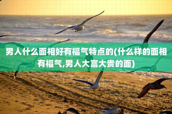 男人什么面相好有福气特点的(什么样的面相有福气,男人大富大贵的面)