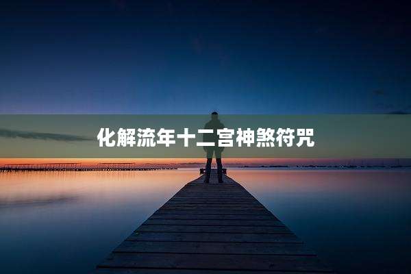 化解流年十二宫神煞符咒
