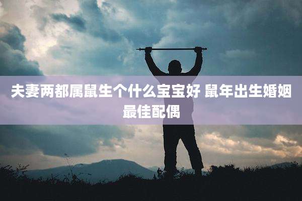 夫妻两都属鼠生个什么宝宝好 鼠年出生婚姻最佳配偶