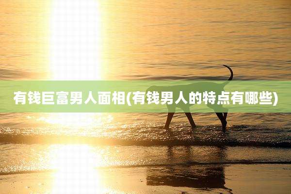 有钱巨富男人面相(有钱男人的特点有哪些)