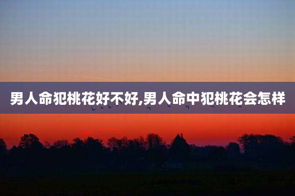 男人命犯桃花好不好,男人命中犯桃花会怎样