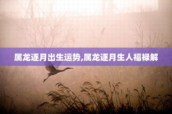 属龙逐月出生运势,属龙逐月生人福禄解