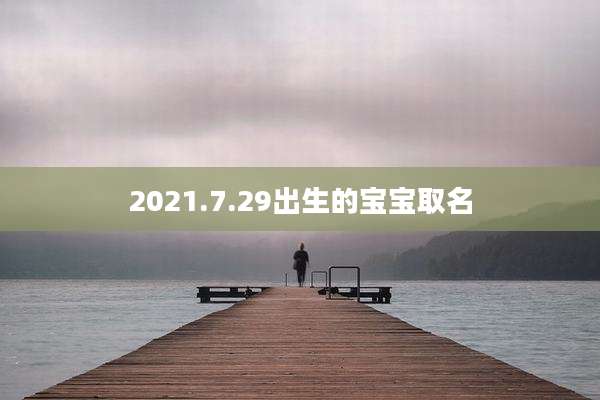 2021.7.29出生的宝宝取名