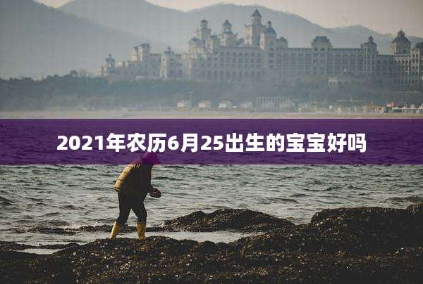 2021年农历6月25出生的宝宝好吗