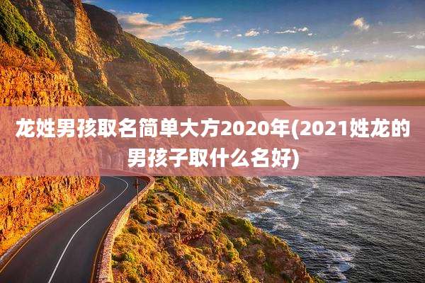 龙姓男孩取名简单大方2020年(2021姓龙的男孩子取什么名好)