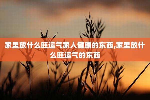 家里放什么旺运气家人健康的东西,家里放什么旺运气的东西