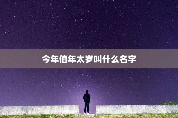 今年值年太岁叫什么名字