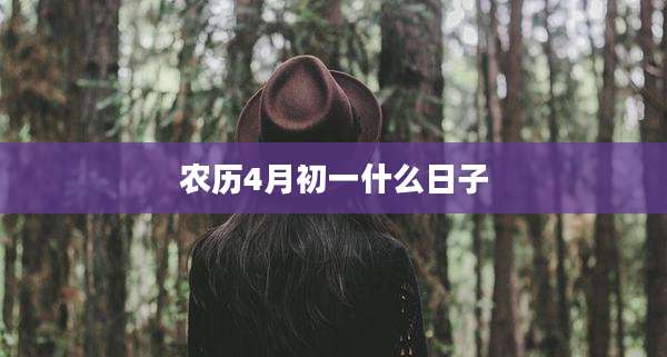农历4月初一什么日子