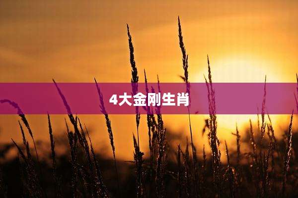 4大金刚生肖