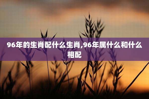 96年的生肖配什么生肖,96年属什么和什么相配