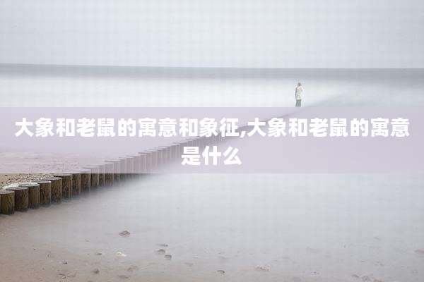大象和老鼠的寓意和象征,大象和老鼠的寓意是什么