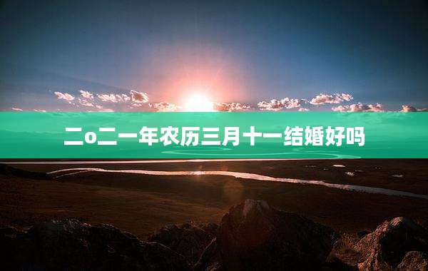 二o二一年农历三月十一结婚好吗