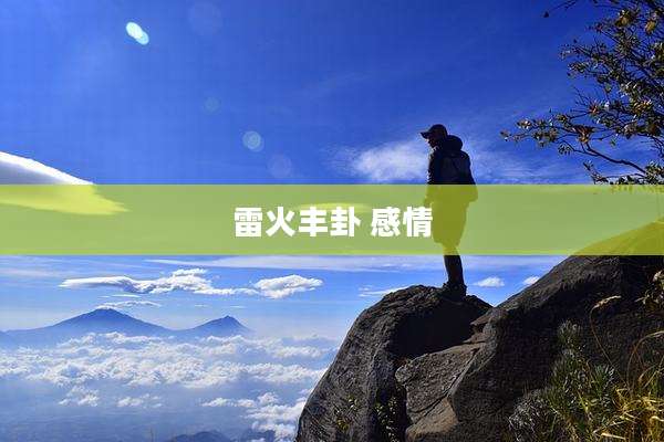 雷火丰卦 感情
