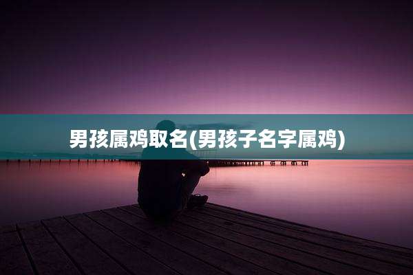 男孩属鸡取名(男孩子名字属鸡)