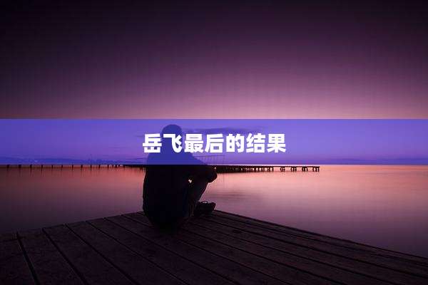 岳飞最后的结果
