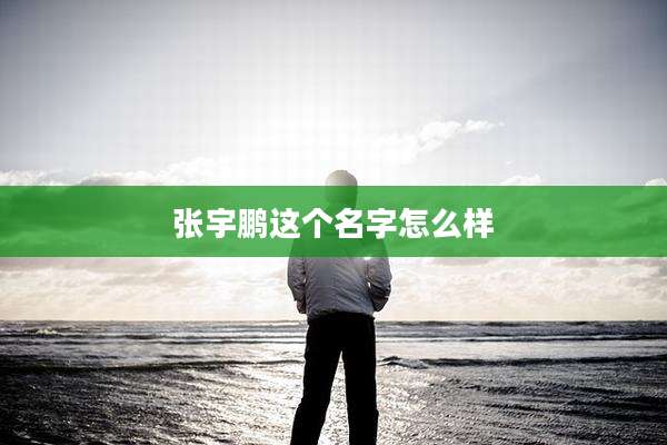 张宇鹏这个名字怎么样