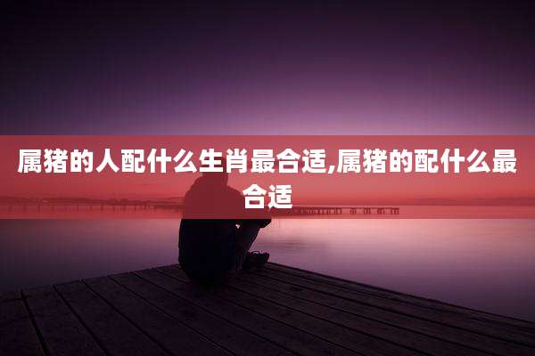 属猪的人配什么生肖最合适,属猪的配什么最合适