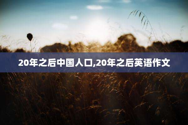 20年之后中国人口,20年之后英语作文