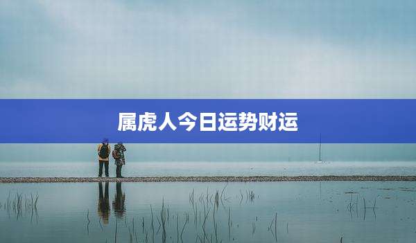 属虎人今日运势财运