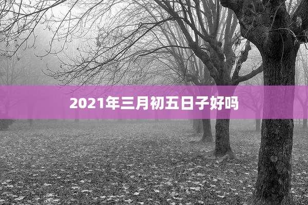 2021年三月初五日子好吗