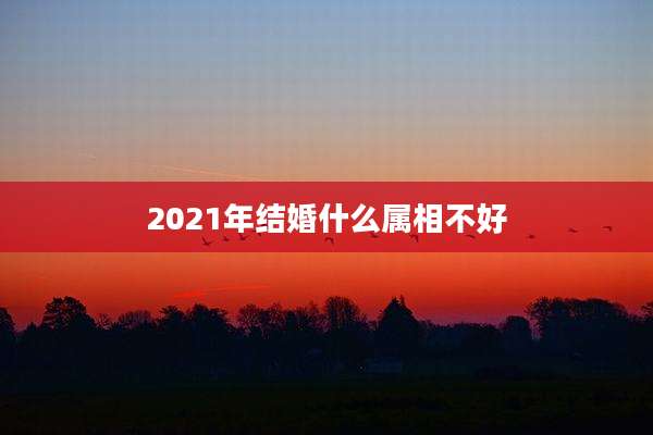 2021年结婚什么属相不好