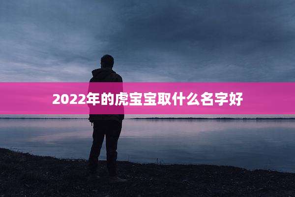2022年的虎宝宝取什么名字好