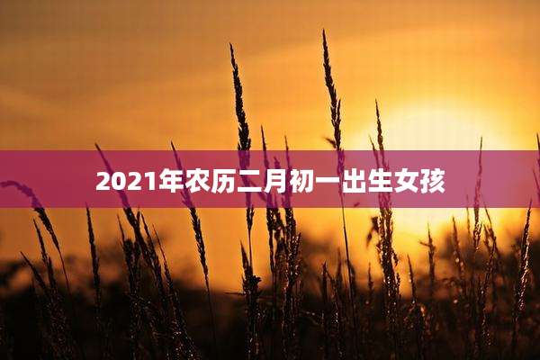 2021年农历二月初一出生女孩