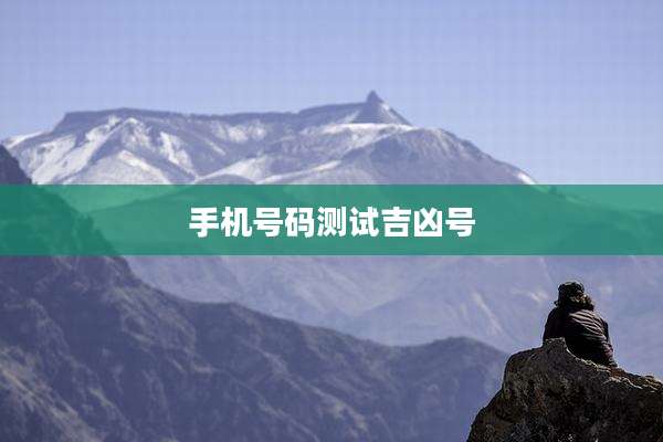 手机号码测试吉凶号