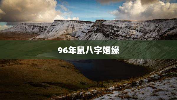 96年鼠八字姻缘