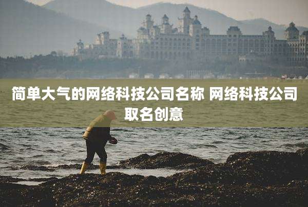 简单大气的网络科技公司名称 网络科技公司取名创意